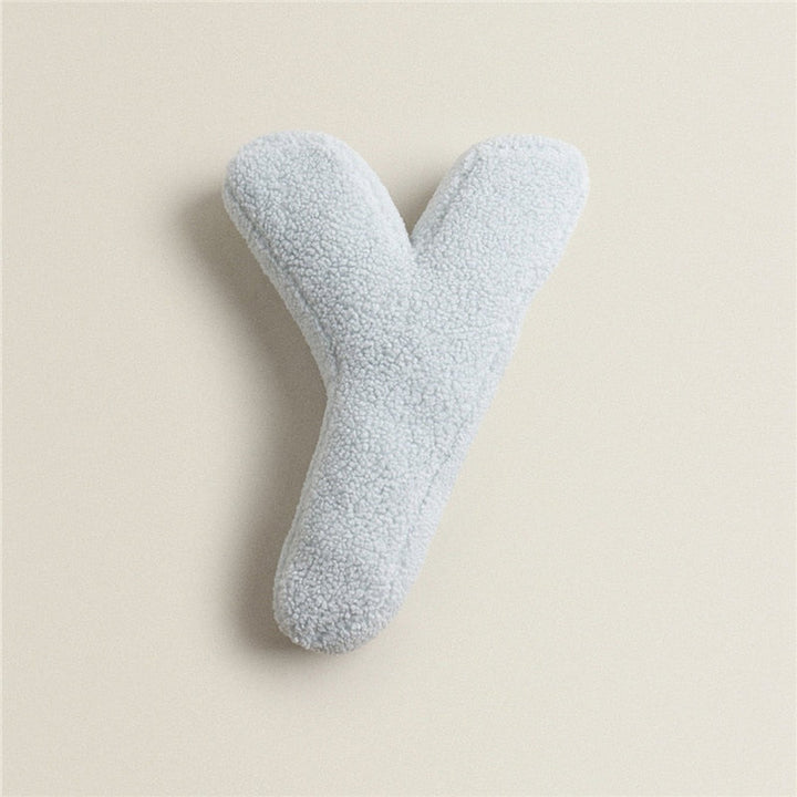 Whimsical Alphabet Letter Fleece Pillows – Soft Cotton Fleece with Polyester Fill 18