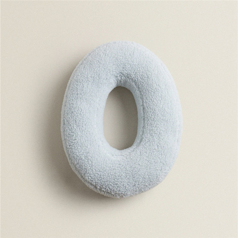 Whimsical Alphabet Letter Fleece Pillows – Soft Cotton Fleece with Polyester Fill 20