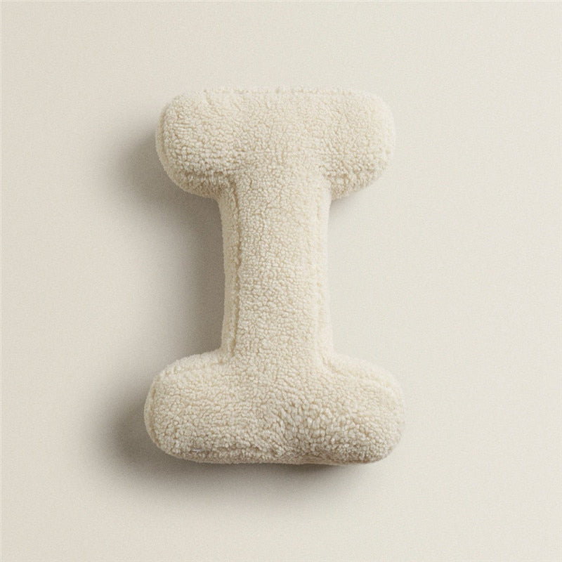 Whimsical Alphabet Letter Fleece Pillows – Soft Cotton Fleece with Polyester Fill 21