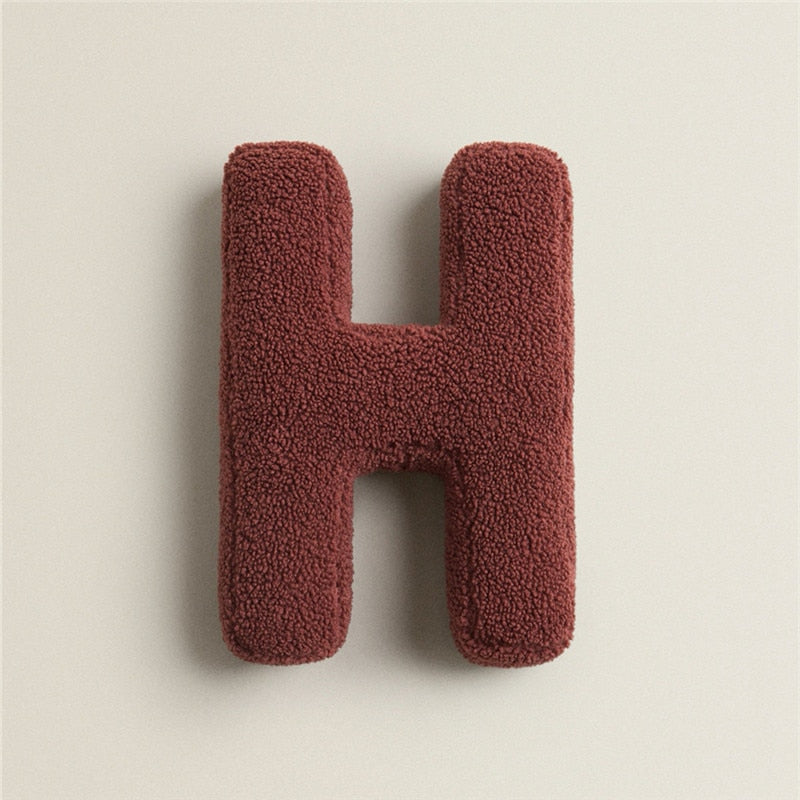 Whimsical Alphabet Letter Fleece Pillows – Soft Cotton Fleece with Polyester Fill 22