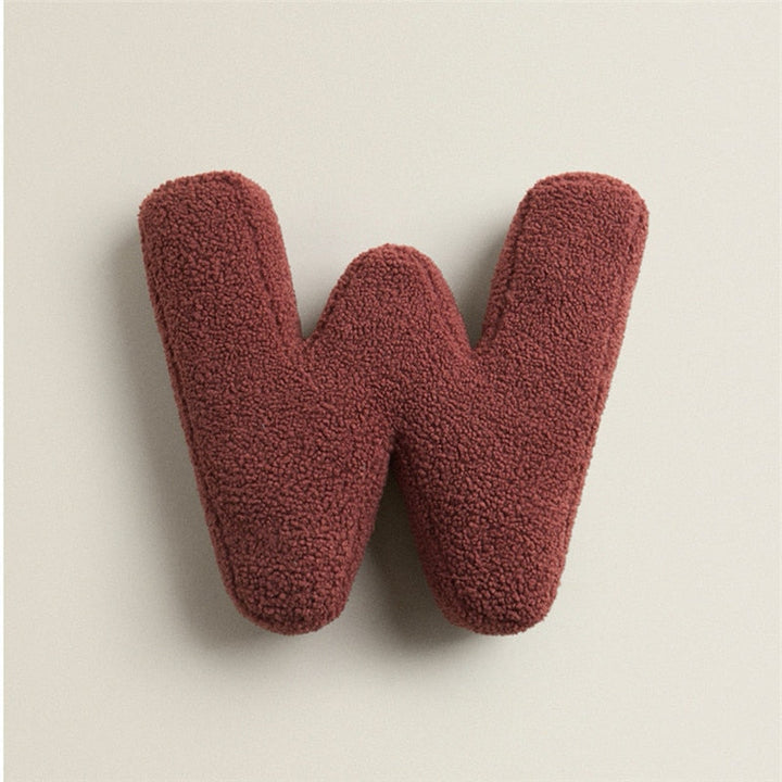 Whimsical Alphabet Letter Fleece Pillows – Soft Cotton Fleece with Polyester Fill 23