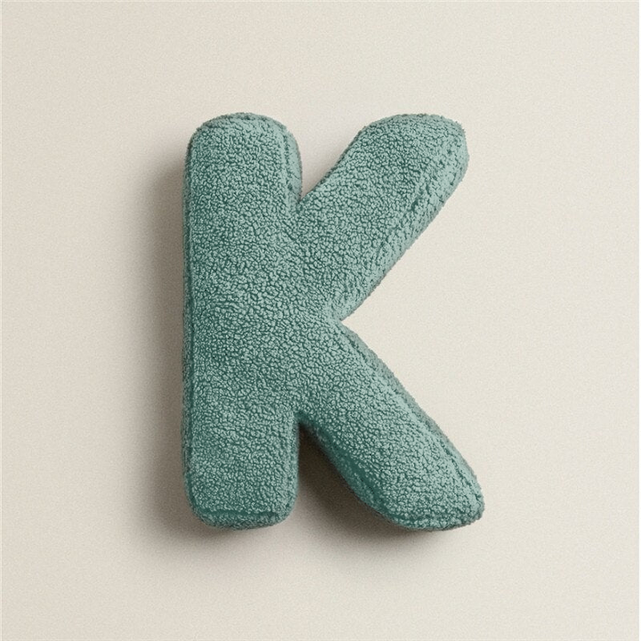 Whimsical Alphabet Letter Fleece Pillows – Soft Cotton Fleece with Polyester Fill 25