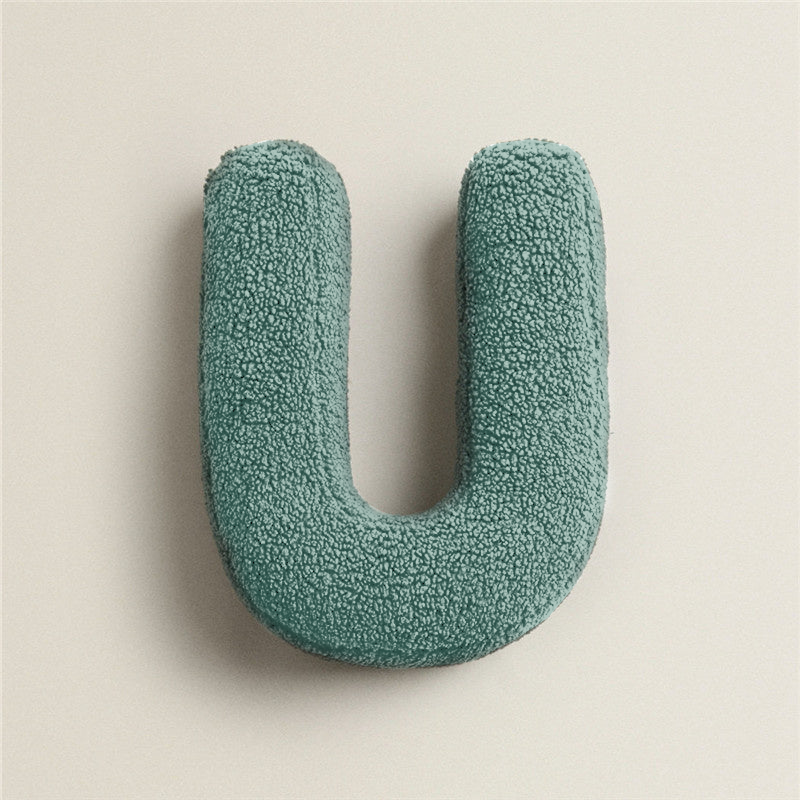 Whimsical Alphabet Letter Fleece Pillows – Soft Cotton Fleece with Polyester Fill 27