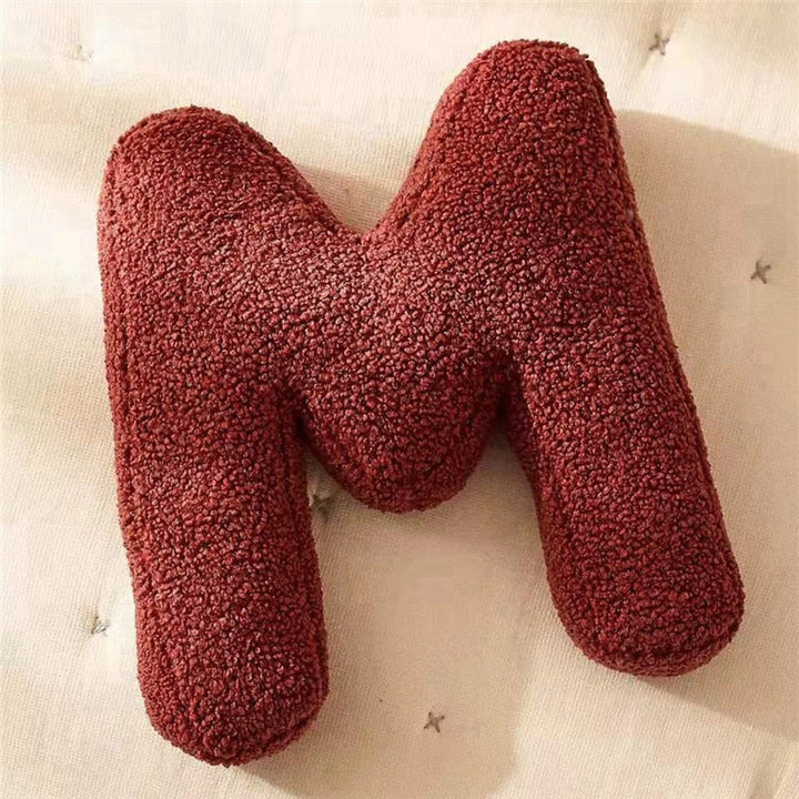 Whimsical Alphabet Letter Fleece Pillows – Soft Cotton Fleece with Polyester Fill 3
