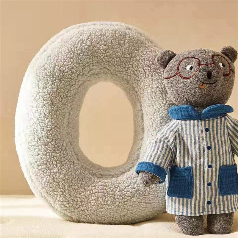 Whimsical Alphabet Letter Fleece Pillows – Soft Cotton Fleece with Polyester Fill 4