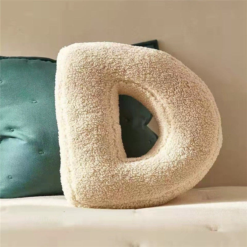 Whimsical Alphabet Letter Fleece Pillows – Soft Cotton Fleece with Polyester Fill 5