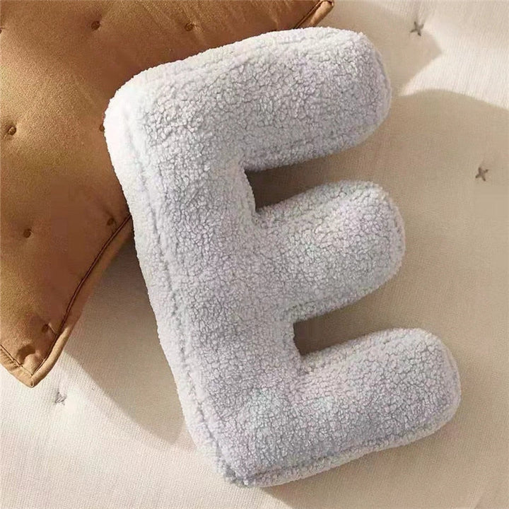 Whimsical Alphabet Letter Fleece Pillows – Soft Cotton Fleece with Polyester Fill 7