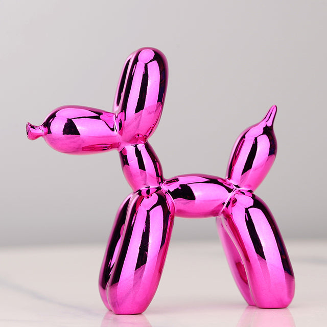 Whimsical Balloon Dog Sculpture – Playful Home Décor Art Piece in High-Quality Resin, 30 x 30 x 12 cm 0