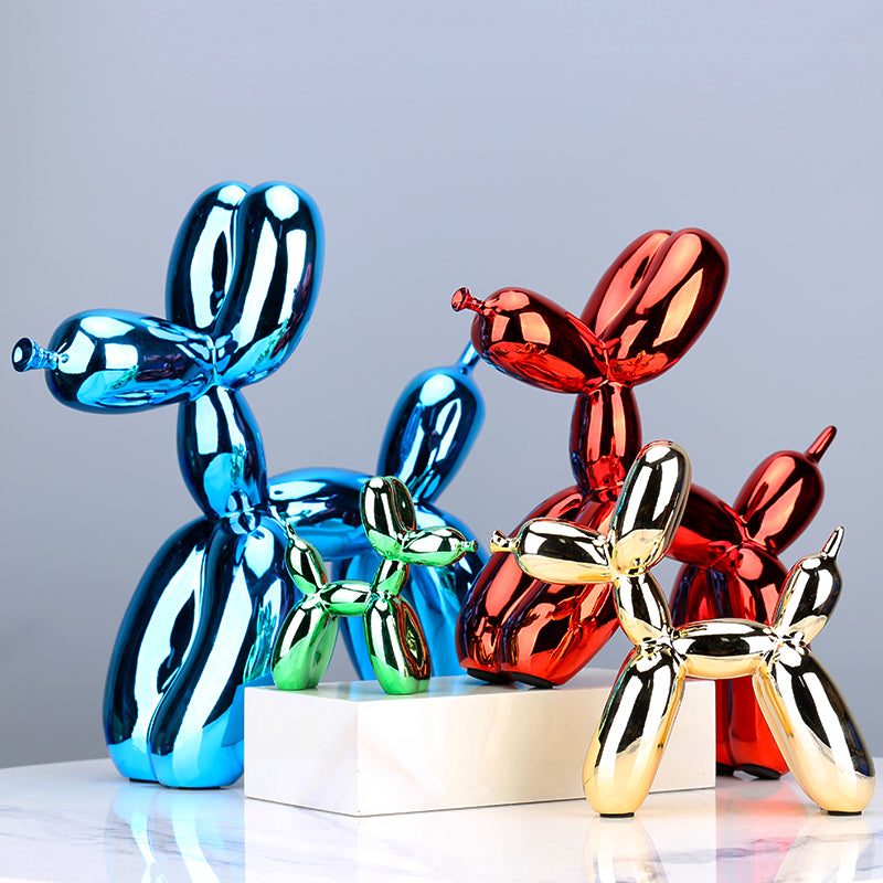 Whimsical Balloon Dog Sculpture – Playful Home Décor Art Piece in High-Quality Resin, 30 x 30 x 12 cm 1