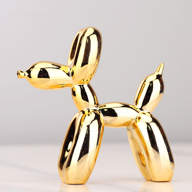 Whimsical Balloon Dog Sculpture – Playful Home Décor Art Piece in High-Quality Resin, 30 x 30 x 12 cm 2