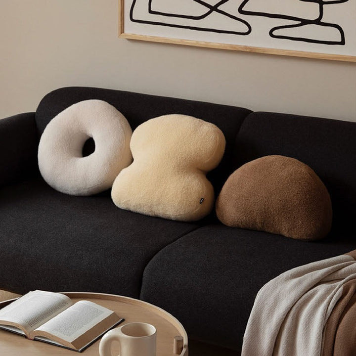 Whimsical Plush Pillow – Soft Cotton Fleece Donut, Pastry, and Coffee Designs for Cozy Home Decor 6