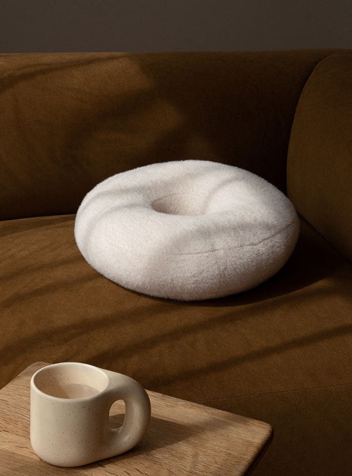 Whimsical Plush Pillow – Soft Cotton Fleece Donut, Pastry, and Coffee Designs for Cozy Home Decor 8
