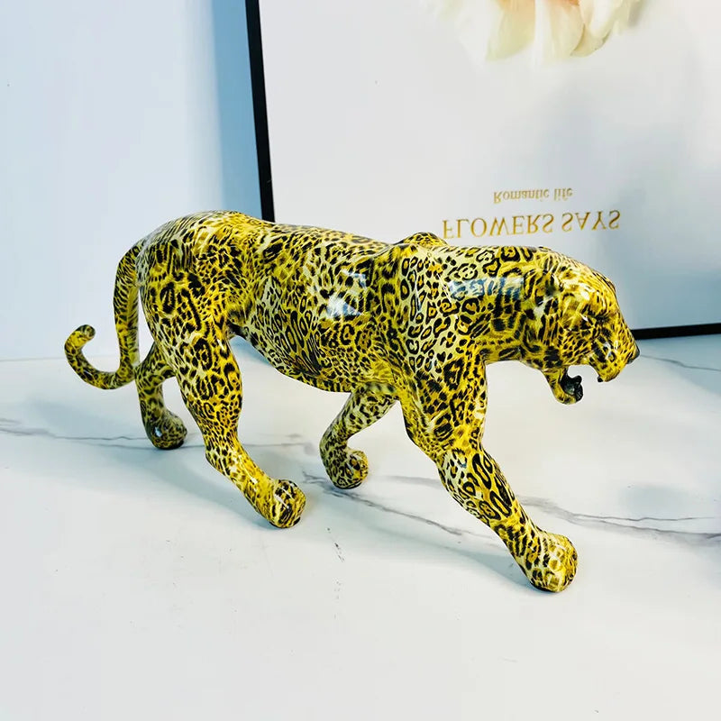 Wild Leopard Decorative Sculpture – Nature-Inspired Art Piece for Home and Office 0