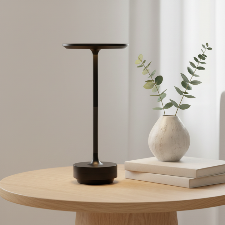 Wireless LED Table Lamp – Cordless Touch-Dimming Aluminum Design for Living Room and Bedroom, 48-Hour Battery Life, Weatherproof Lighting 0