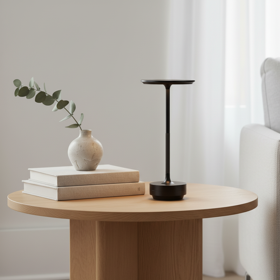 Wireless LED Table Lamp – Cordless Touch-Dimming Aluminum Design for Living Room and Bedroom, 48-Hour Battery Life, Weatherproof Lighting 1