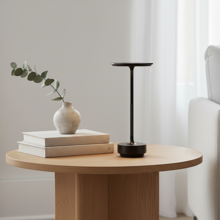 Wireless LED Table Lamp – Cordless Touch-Dimming Aluminum Design for Living Room and Bedroom, 48-Hour Battery Life, Weatherproof Lighting 1