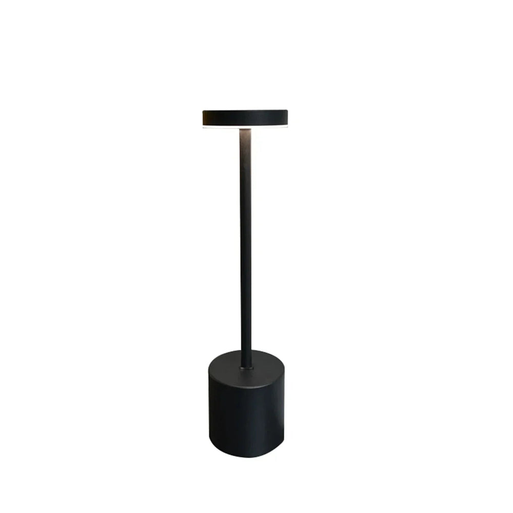 Wireless LED Table Lamp with Touch Control, Rechargeable Cordless Bedside or Desk Lamp, 3 Color Dimming, Compact Modern Design 12