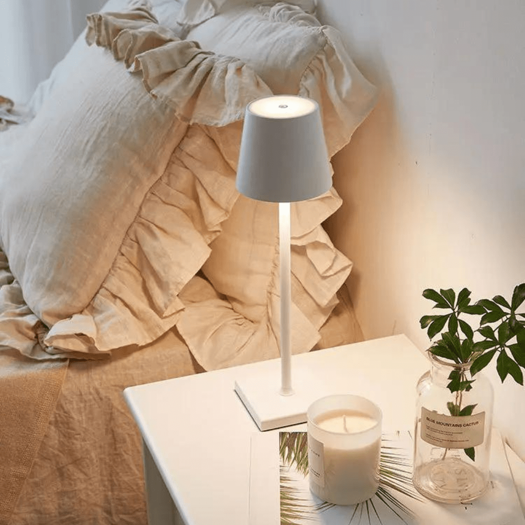 Wireless Table Lamp with Touch Control – Elegant Cordless Design, 20-Hour Battery Life, Adjustable Brightness for Home or Office 2