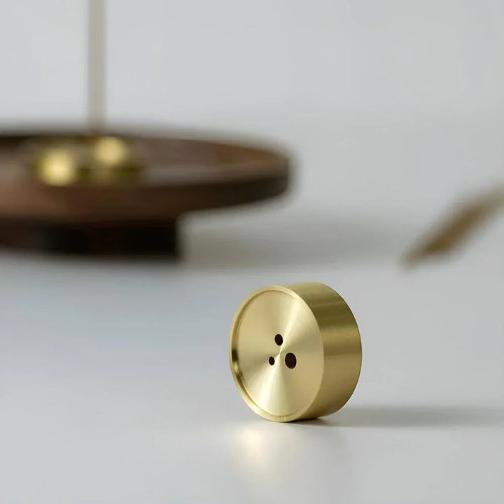 Wooden Incense Holder with Copper Insert, Ash Catching Bowl, Ideal for Incense Sticks and Cones, Meditation and Ritual Use 5
