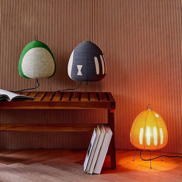 Yunari Haze Rice Paper Floor and Table Lamp – Wabi-Sabi Style Lighting for Indoor and Outdoor Spaces 1